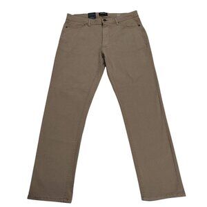 Blanknyc Mens Beige Straight-Leg Stretch Pants 38W Cotton Blend Comfortable Fit.